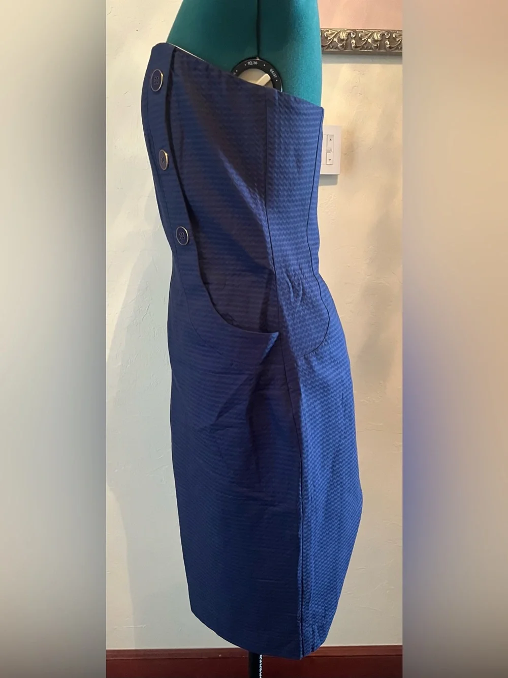 Lilly Pulitzer Nautical Navy Vanna Dress with Buttons, size 8, NWT - Picture 2 of 13